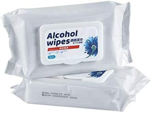 Detergent Wet Wipes, 75%,Wet Wipes，oft Wipes for for All-Purpose Cleaning， Very Suitable for Travel, Family, Party, etc.(Total 100 Wipes, 2 Packs)