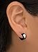 Marvel Comics Punisher Logo Huggie Earrings