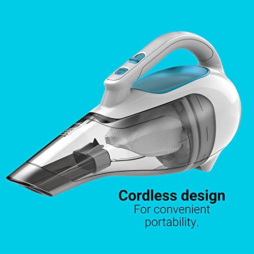 BLACK+DECKER dustbuster Cordless Handheld Vacuum, Flexi Blue/Grey/White