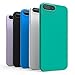 Ace Teah 5 Pack iPhone 7/8 Plus TPU Case Protective Shell Cover Slim Fit Shockproof Scratch Resistant Flexible TPU Bumper Case for iPhone 7 Plus 8 Plus - Jet Black, White, Purple, Cyan, Blue