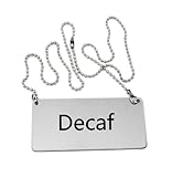 New Star Foodservice 27440 Stainless Steel Chain Sign, 