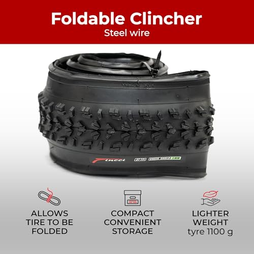 Fincci Copertone 26x1.95 Pollici 52-559 Copertoni con Protezione Anti-puntura Antiforatura da 3 mm 60TPI per MTB Mountain Bike Ibrida Bici Bicicletta con 26 x 1.95 Pneumatico