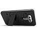 LG V20 Case, Zizo [Bolt Series] with FREE [LG V20 Screen Protector] Kickstand [12 ft. Military Grade Drop Tested] Holster Belt Clip - Case for LG V20 Black/Black