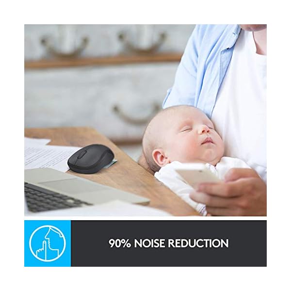 Logitech-M220-Wireless-Mouse-Silent-Buttons-24-GHz-with-USB-Mini-Receiver-1000-DPI-Optical-Tracking-18-Month-Battery-Life-Ambidextrous-PC-Mac-Laptop-Charcoal-Grey Logitech M220 SILENT Wireless Mouse, 2.4 GHz with USB Receiver, 1000 DPI Optical Tracking, 18-Month Battery…