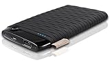 6000 Mah Power Bank - Waloo 6000 Mah Fashion Casing with Fire Proof Meterial Power Bank External Charger for Smart Phones and Tablets - Black