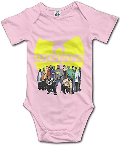 Wu Tang HIP-HOP Unisex Short Sleeve Pack Lightweight Bodysuits For Baby Boys/Girls