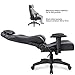 Homall Gaming Chair Racing Office Chair Adjustable Swivel Manage Chair with Headrest and Lumbar Support (Black)