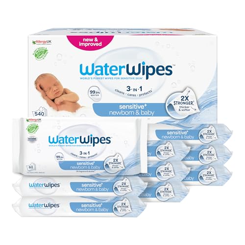 Sensitive+ Newborn & Baby Wipes, 9 Paquets