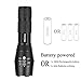 Alonefire flashlight led tactical flashlight insight flashlights 800 lumens xml T6 Adjustable 5 modes Zoomable Focus black Torch for defensive self defense Handheld Home Sports Outdoors Camping Hiking
