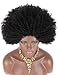 Kalyss Big Bouncy Full Thick Short Afro Kinky Curly Wigs for Women Lightweight Synthetic Hair Wigs 150% Density Natural Looking Fluffy Hair Replacement Wig