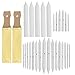JPSOR 27pcs Paper Blending Stumps and Tortillions Set Art Blenders with 2 Pieces Sandpaper Pencil Sharpener for Student Sketch Drawing