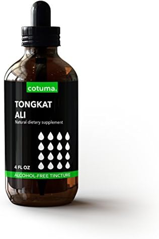 Tongkat Ali Herbal Extract Tincture - Organic Alcohol-Free Eurycoma Longifolia Dried Plant Liquid Essence (4oz)