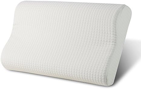 AiLess Contour Memory Foam Pillow,Cervical and Neck pillow for Neck Support and Pain Relief with Removable Pillow Cover,Small