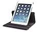 Rotating Apple iPad 5 Case (2017) Devicewear Detour 360 - Black Vegan Leather Case Multiple Viewing Angles and On/Off Switch