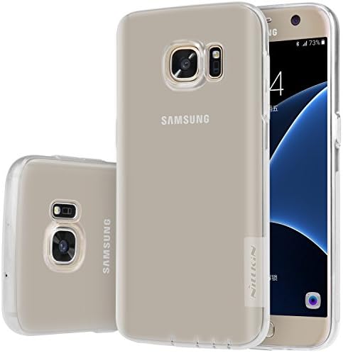 Nillkin Nature transparent soft cover for Sumsang Galaxy S7 [Not for S7 Edge] ,thin and light TPU fit the phone well,High translucent case (Transparent White)