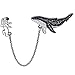 WEILYDF Cartoon Enamel Brooch Pin Cute Astronaut Whale Collar Lapel Pin Badge with Chains for Patches Clothes/Bags/Backpacks/Jackets