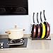 Pan Rack Organizer Shelf, Pot Rack Holder, Cookware Storage Rack for Kitchen Cabinet