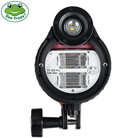 Seafrogs ST-100 Pro Waterproof Flash Strobe 5500K for Sony Canon Fujifilm Nikon Underwater Camera Housings Diving Case