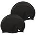 The Friendly Swede Silicone Swim Caps (2 Pack) (Black)