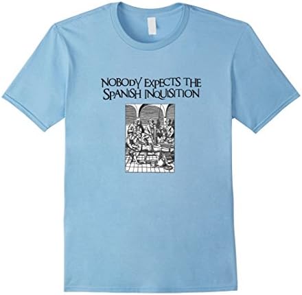 Men's Nobody Expects the Spanish Inquisition XL Baby Blue