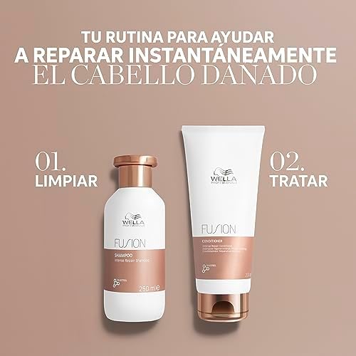 FUSION Champú de Reparación Intensa para Cabello Seco y Dañado - Brillo y anti rotura, 250ml