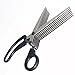 Sunstar Stationery S3711455 7-Blade Shredder Scissors, 7.9 inches (200 mm), Black (Authentic Hologram for US and EU Only)