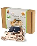 STEM Solar Car Toys - DIY Wooden Model Kits to Build for Boys and Girls - Educational Science Experiment Projects for Kids Aged 8-12 and Older - 3D Puzzles Inventor Kit - Robotics for Kids and Adults