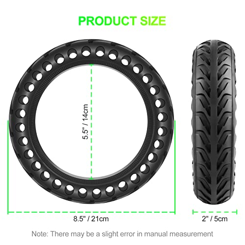 BANGTING 8.5 Inch Electric Scooter Wheel, 8 1/2 x 2 Wheels Scooter Full Tyres, 50/75-6.1 Replacement Tyre for Xiaomi Pro 2 / M365 / M365 Pro / 1S / 3/3 Lite/Essential