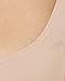 ALBERT KREUZ Women's Invisible deep Scoop Neck Business Undershirt with Short Sleeves Stretch Cotton Nude Beige