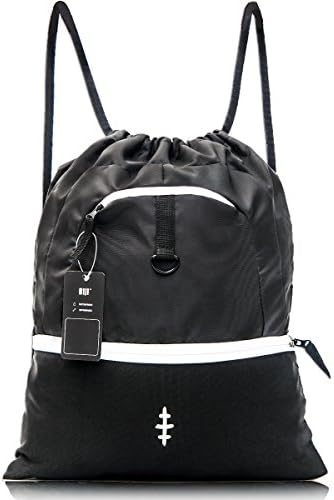 BIJI Drawstring Backpack Sackpack Waterproof Expansion Gym bag for men &amp; women