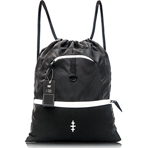 BIJI Drawstring Backpack Sackpack Waterproof Expansion Gym bag for men &amp; women