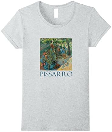 Womens Apple Picking by Camille Pissarro XL Heather Grey