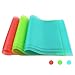 BAKHUK 9pcs Refrigerator Liners, Refrigerator Mats for Glass Shelves Washable, Fridge Shelf Liners Covers Pads, Kitchen Refrigerator Accessories, 3 Green, 3 Pink, 3 Blue