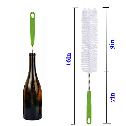 Long Bottle Cleaning Brush 17" Extra Long Brush for Washing Narrow Neck