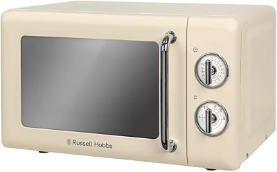 Russell Hobbs RHRETMM705C 17L 700W Cream Retro Solo Microwave