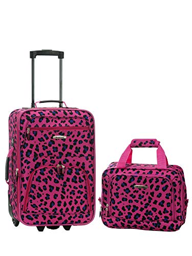 leopard luggage set