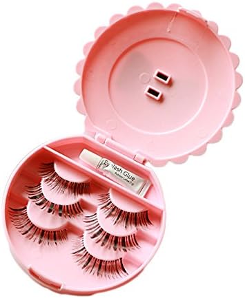 Yayang Cute False Eyelash Storage Box Travel Makeup Storage Carry Case Pink
