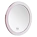 SANTOO 10X Magnifying Mirror with 3 Mounting Suction Cups Use for Precise Makeup - Eyebrows/Tweezing - Blackhead/Blemish Removal - Bathroom/Travel Makeup Mirror - 6 Inch Round (10x Magnified)