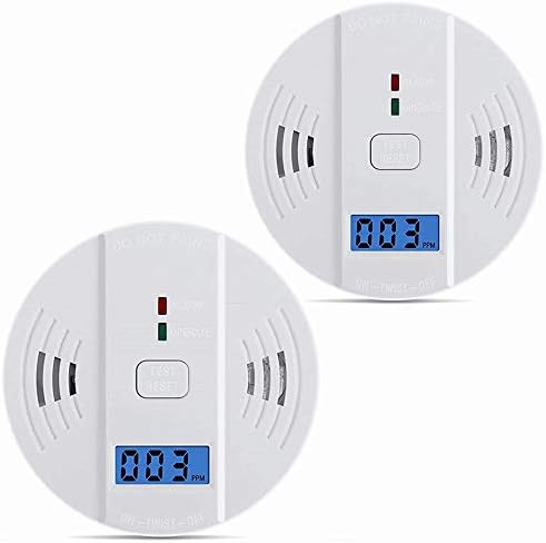 Carbon Monoxide Detector Carbon Alarm, WJZXTEK Digital Display Carbon Monoxide Alarm, Electronic Equipment, Power Detection Equipment, Alarm Clock Warning, UL2034