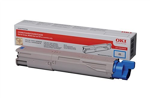 OKI Toner Cartridge for C3450 Desktop Colour Printers 1500 Pages - Cyan