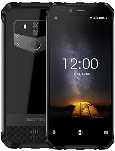 OUKITEL WP1 outdoor Rugged Smartphone (metal frame), 5.5" HD+ Octa-core 2.0GHz 4GB+64GB, 5000mAh battery + Wireless charge support, IP68 waterproof 4G Dual SIM Android 8.1 mobile phone, 13MP+8MP, GPS