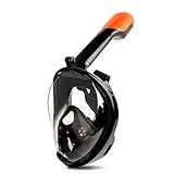Emojilife full view antifog full face snorkel diving mask
