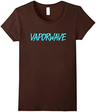 Womens Vaporwave Shirt Large Brown