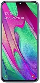 Samsung Galaxy A40 Enterprise Edition SM-A405F/DS Dual-SIM (64GB ROM, 4GB RAM, 5.9-Inch, GSM Only, No CDMA) Factory Unlocked 4G/LTE Smartphone - International Version (Black)