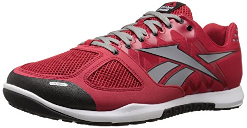 Reebok Men's R Crossfit Nano 2.0 Training Shoe, Excellent Red/Flat Grey/White/Black, 12 M US
