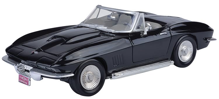 OPO 10 - Miniature car reproduced at 1/24 scale compatible with 1967 black Corvette - Motormax 73224