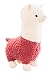 Plush Alpaca Toy Large Llama Pink White 18