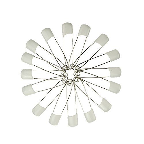 NUOBESTY 100pcs Large Baby Safety Pins Random Color Diaper Pin Set