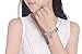 Presentski Charm Bangle Bracelet Silver Plated with Colorful Cubic Zirconia for Women