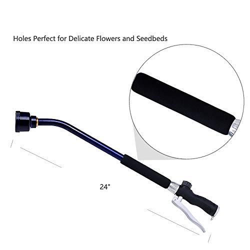 GREEN MOUNT Watering Wand, 24 Inches Sprayer Wand with Superior Stainless Head, Perfect for Hanging Baskets, Plants, Flowers, Shrubs, Garden and Lawn - Thumbnail 2